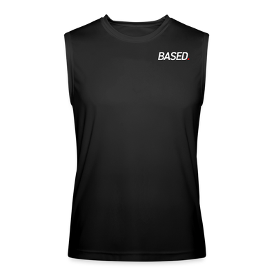 BASED Men’s Performance Sleeveless Shirt - black