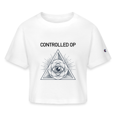CONTROLLED OP Champion Women’s Cropped T-Shirt - white