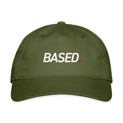 BASED Organic Baseball Cap - olive green