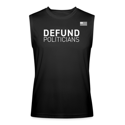 DEFUND POLITICIANS Men’s Performance Sleeveless Shirt - black