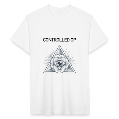 CONTROLLED OP Fitted Cotton/Poly T-Shirt - white