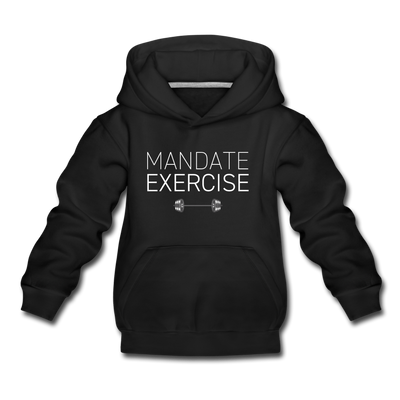 MANDATE EXERCISE Kids‘ Premium Hoodie - black