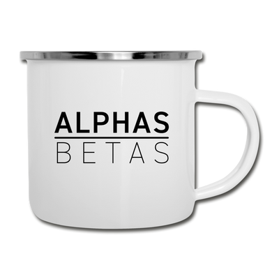 ALPHAS OVER BETAS Camper Mug - white