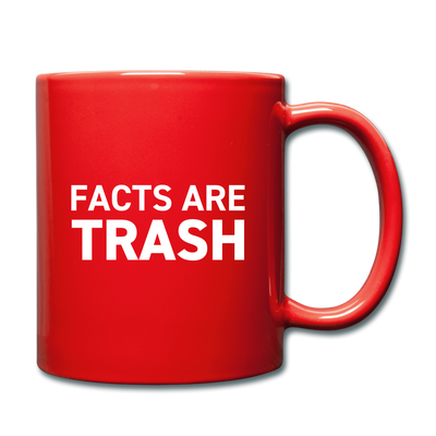 FACTS ARE TRASH Full Color Mug - red