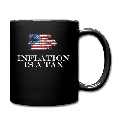 INFLATION IS A TAX Full Color Mug - black