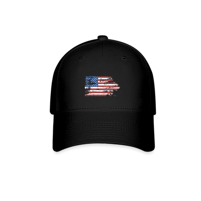 RUGGED AMERICA Flexfit Hat - black