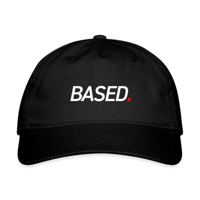 BASED Organic Baseball Cap - black