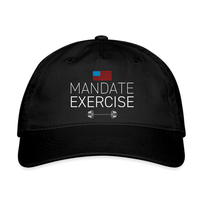 MANDATE EXERCISE Organic Baseball Cap - black