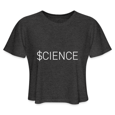 SCIENCE Women's Cropped T-Shirt - deep heather