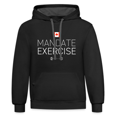 MANDATE EXERCISE (Canada) Contrast Hoodie - black/asphalt