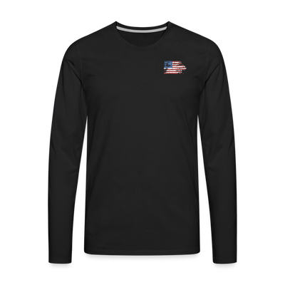 TALK TO ME ABOUT FREEDOM Men's Premium Long Sleeve T-Shirt - black