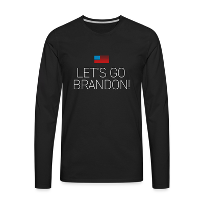 LET'S GO BRANDON Men's Long Sleeve T-Shirt - black