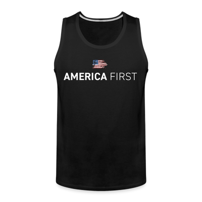 AMERICA FIRST Men’s Premium Tank - black
