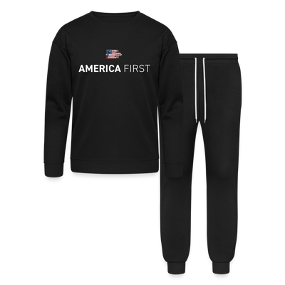 AMERICA FIRST Lounge Wear Set by Bella + Canvas - black
