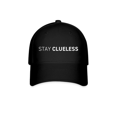 STAY CLUELESS Flexfit Hat - black