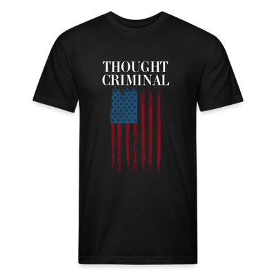 THOUGHT CRIMINAL Fitted Cotton/Poly T-Shirt - black