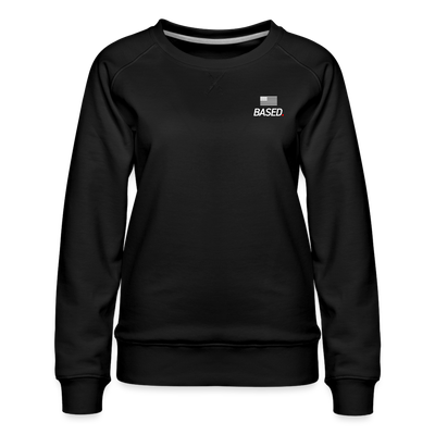BASED AMERICAN Women’s Premium Sweatshirt - black