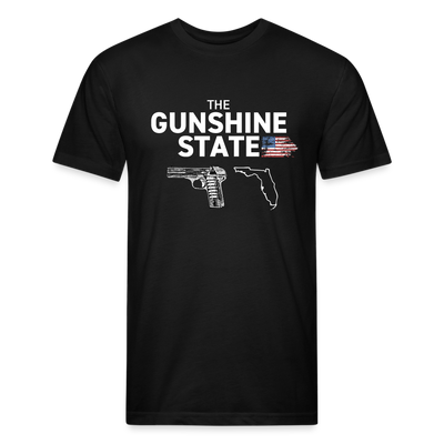 THE GUNSHINE STATE Fitted Cotton/Poly T-Shirt - black