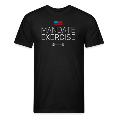 MANDATE EXERCISE Fitted Cotton/Poly T-Shirt - black