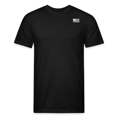 INFLATION IS A TAX Fitted Cotton/Poly T-Shirt - black