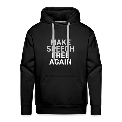 MAKE SPEECH FREE AGAIN Men's Premium Sweatshirt - black